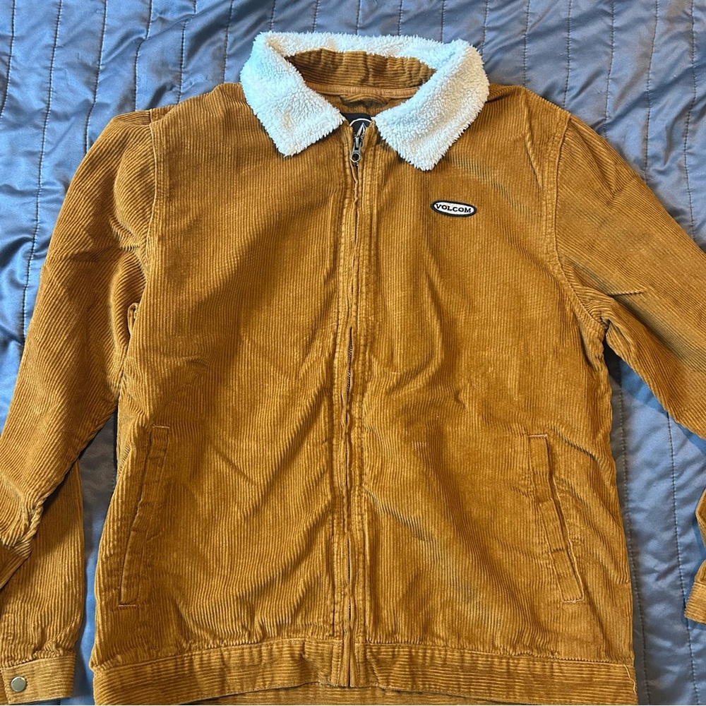 Volcom Corduroy Jacket with Sherpa Collar
